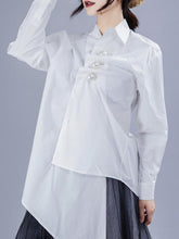 Casual Pearl Split-joint Shirt